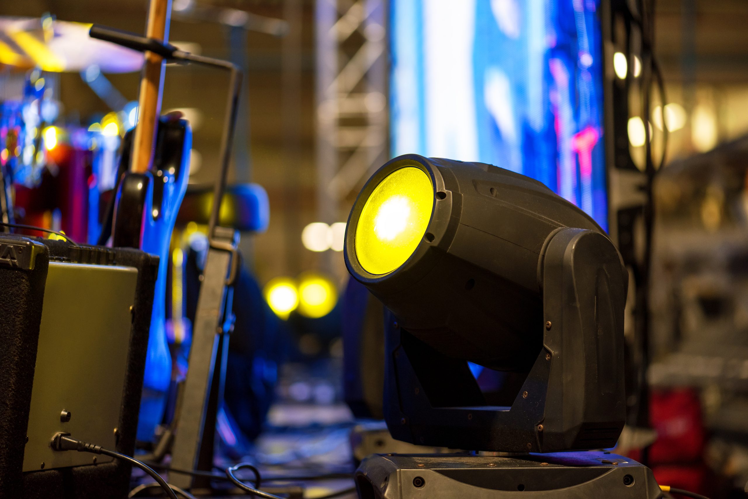 Stage lighting equipment.